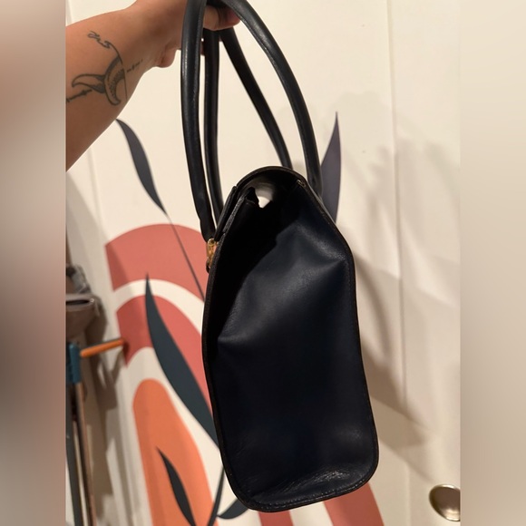 Authentic GUCCI Vintage Hand Bag GG PVC Leather - Picture 6 of 14